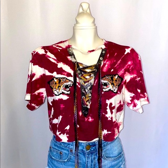 *CUSTOM DYED DISTRESSED TSHIRT - Picture 1 of 5